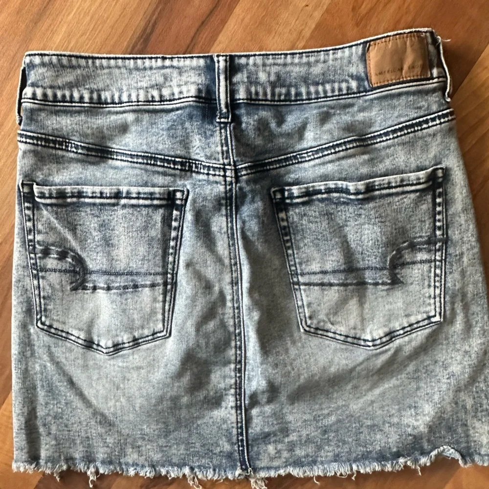 American Eagle Outfitters Distressed Denim Mini Skirt